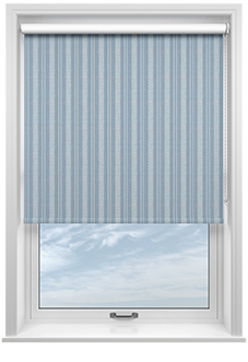 Form Striped, Windswept Blue - Twist&Fit Roller Blind